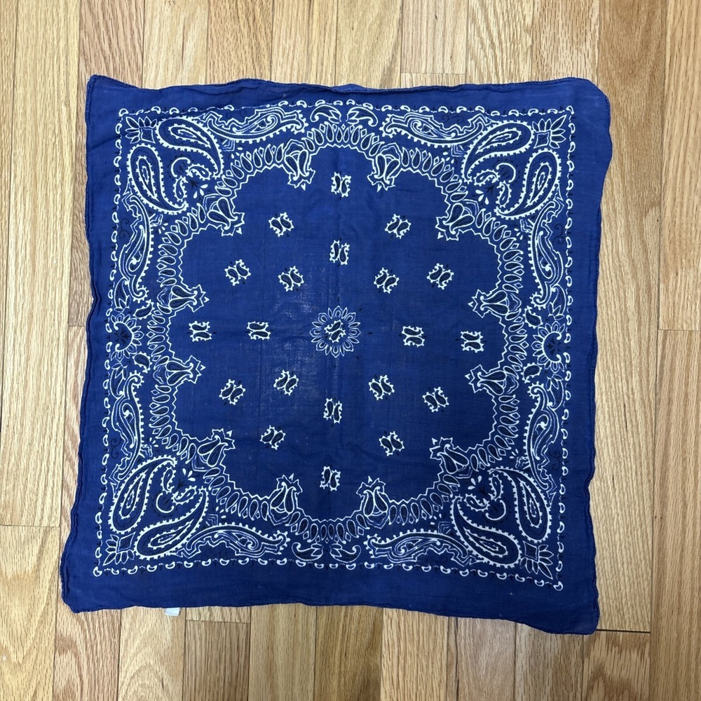 Vintage Navy Hav-A-Hank Blue Cotton Made in USA Bandana